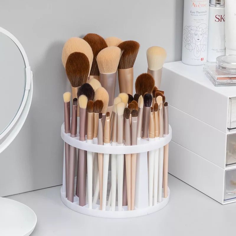 Lattices Cosmetic Multifunction Large-Capacity Make-up Brush Storage Box Table Organizer Make Up Tools Pen Storage Holder